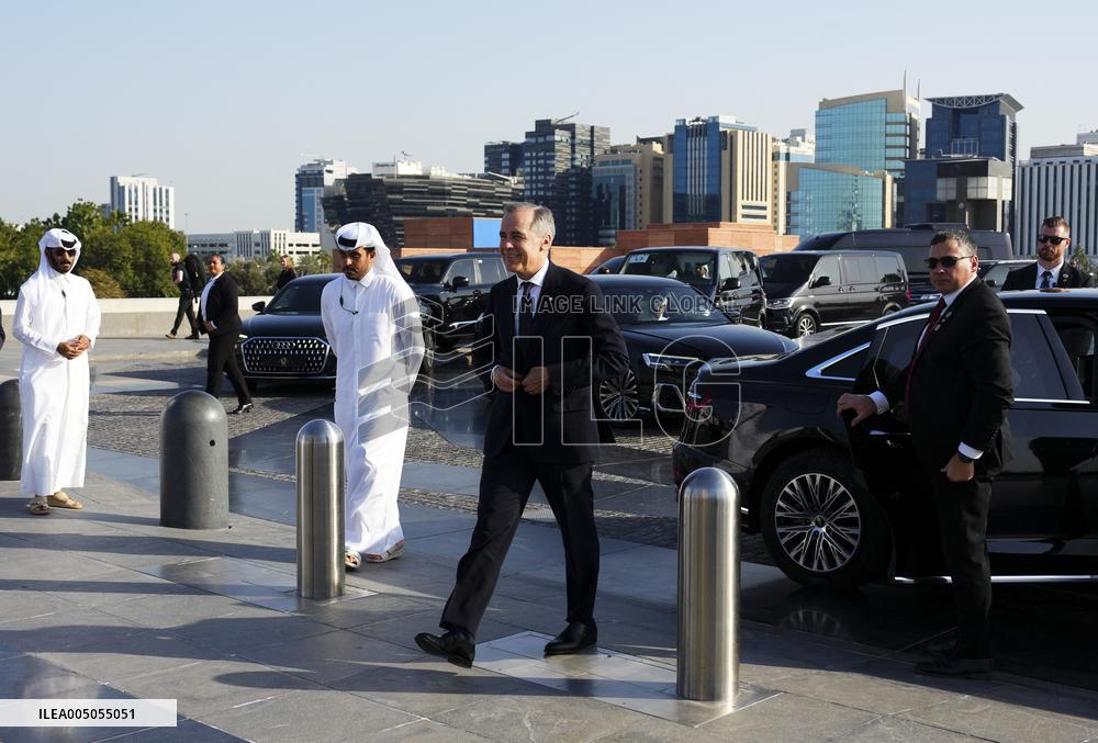 PM Mark Carney Press Conference At Islamic Art Museum - Qatar