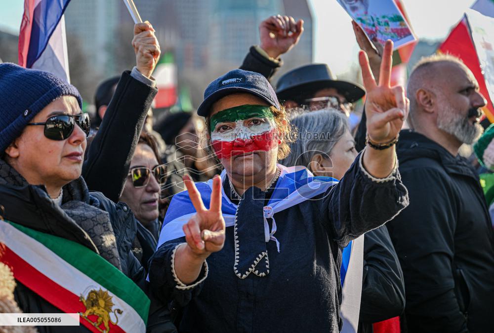 Protest March In Solidarity With Iranian People - The Hague