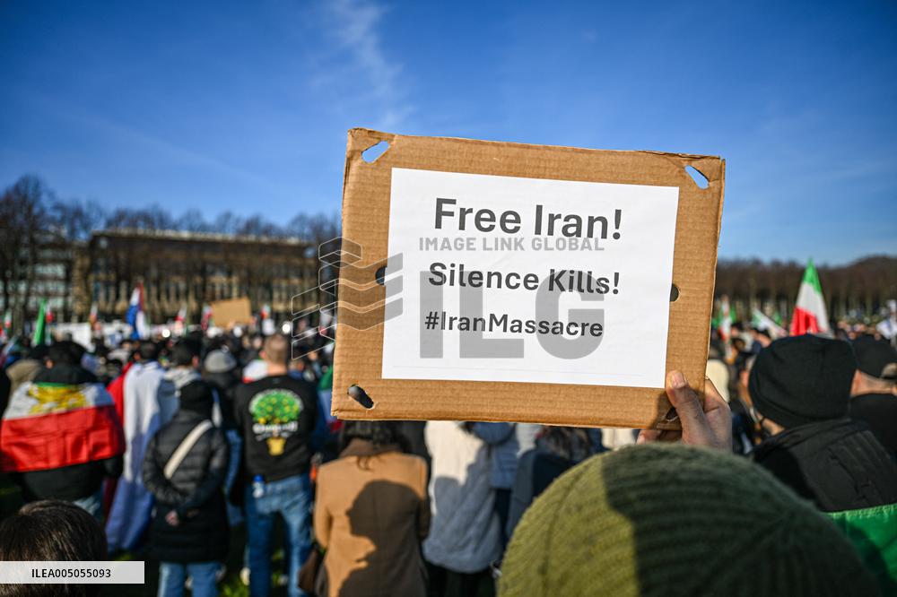 Protest March In Solidarity With Iranian People - The Hague