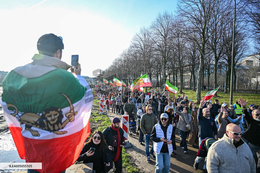 Protest March In Solidarity With Iranian People - The Hague