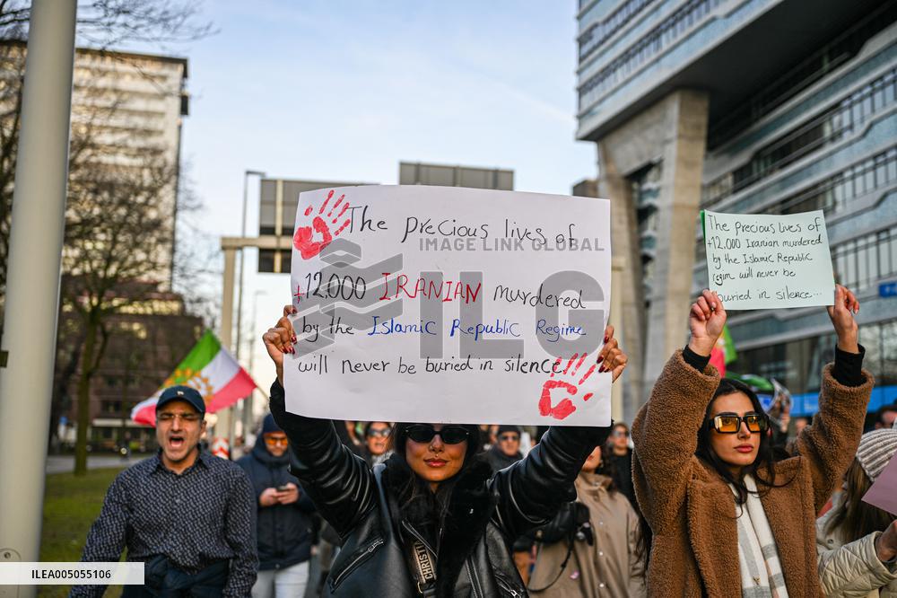 Protest March In Solidarity With Iranian People - The Hague