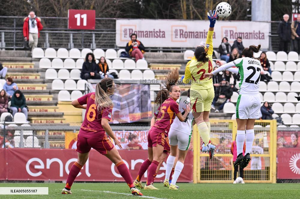 CALCIO - Serie A Femminile - AS Roma vs US Sassuolo