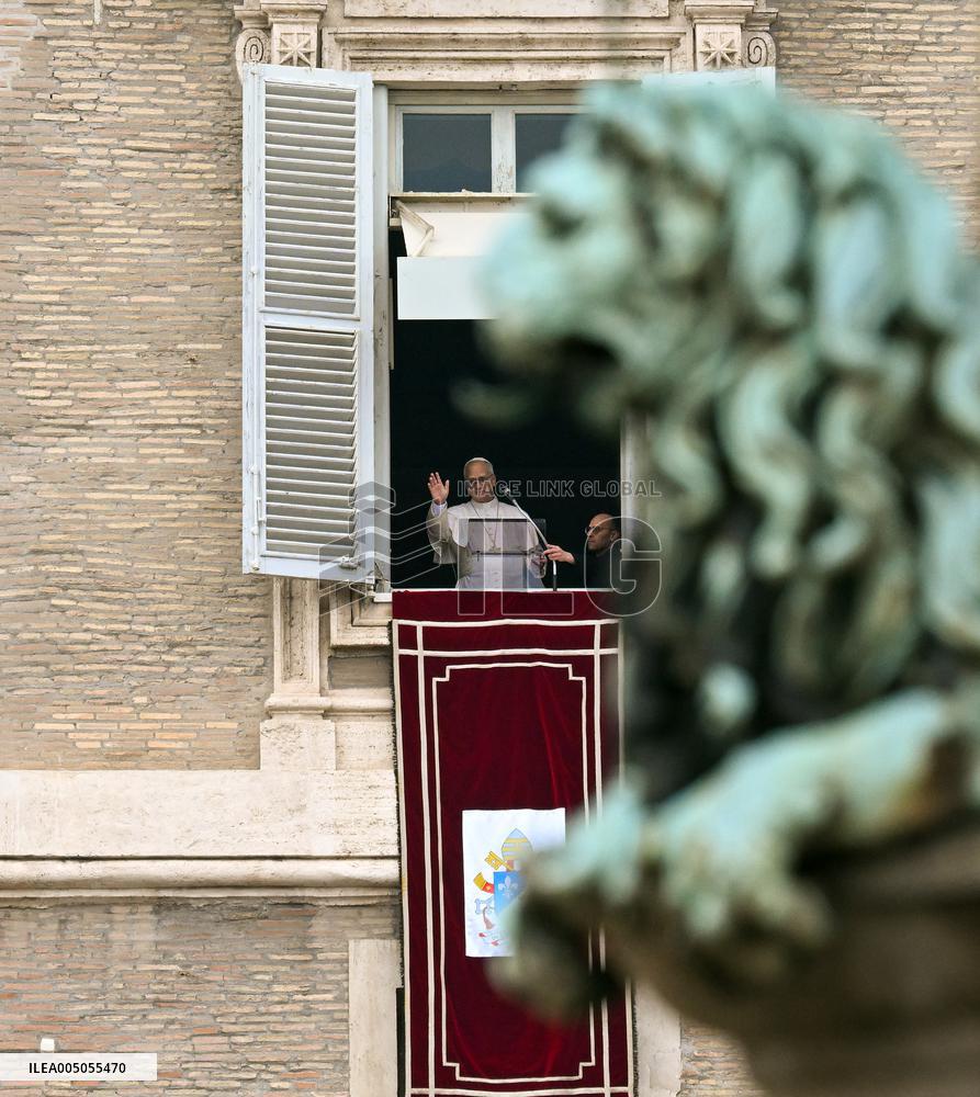 Pope Leo XIV Delivers Sunday Angelus Prayer - Vatican