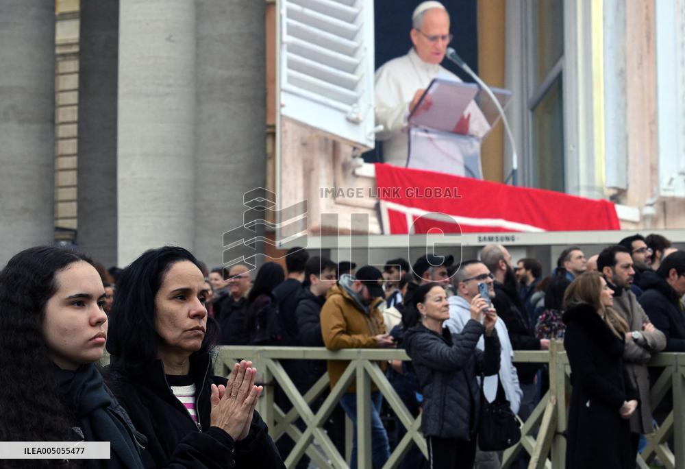 Pope Leo XIV Delivers Sunday Angelus Prayer - Vatican