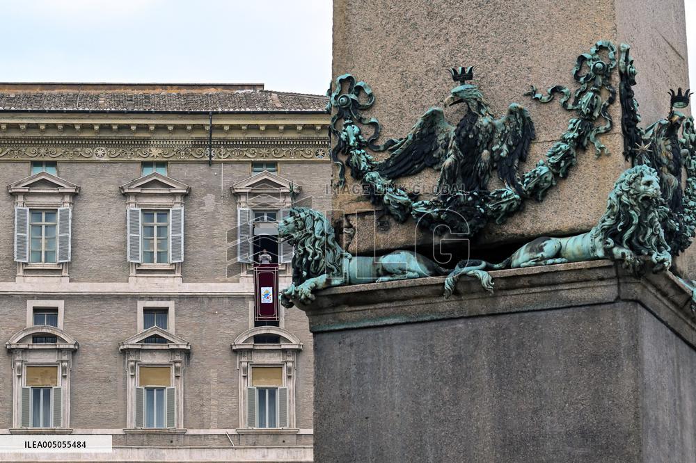 Pope Leo XIV Delivers Sunday Angelus Prayer - Vatican