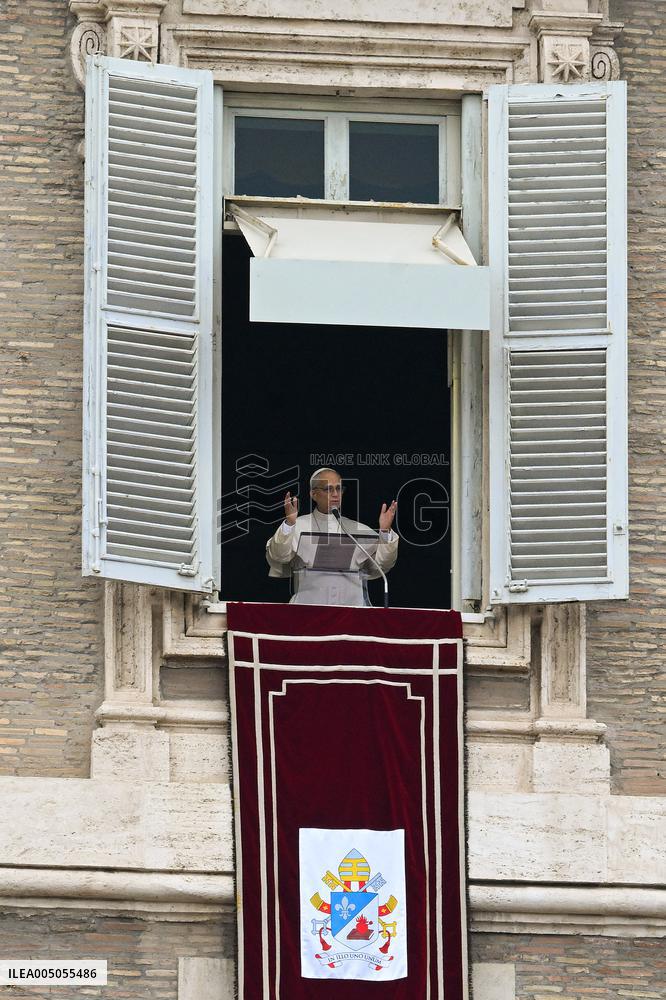 Pope Leo XIV Delivers Sunday Angelus Prayer - Vatican