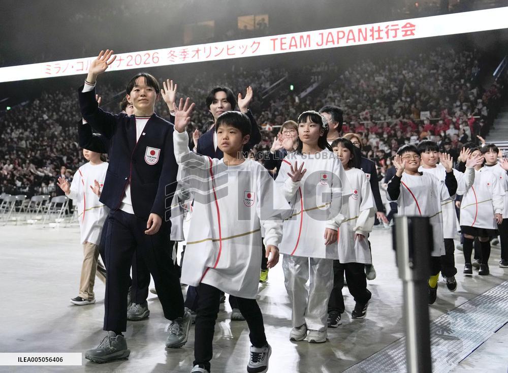 Athletes attend pep rally ahead of Olympics