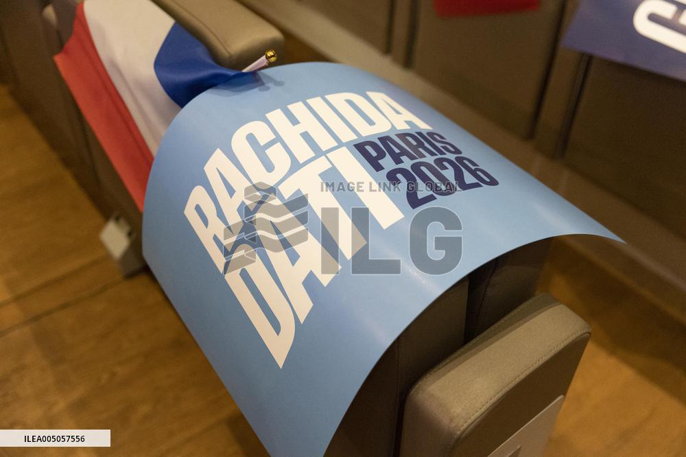 Rachida Dati Campaign Meeting at Mutualite - Paris