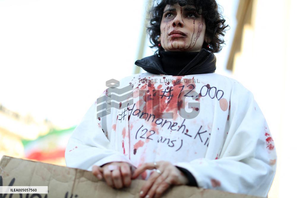 March For Iran Rally In Support Of The Iranian People - Paris