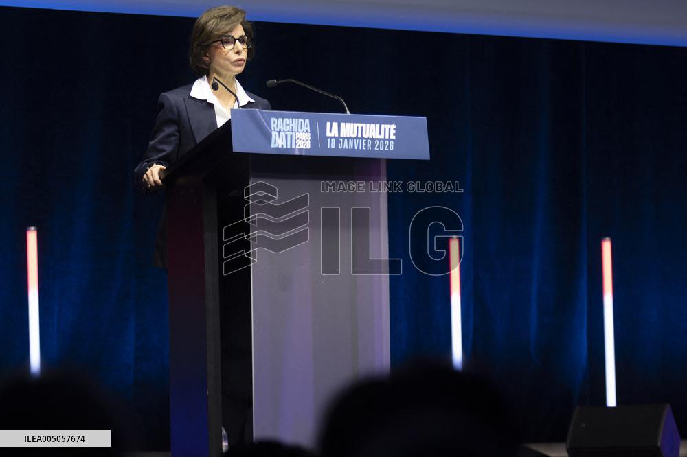 Rachida Dati Campaign Meeting at Mutualite - Paris