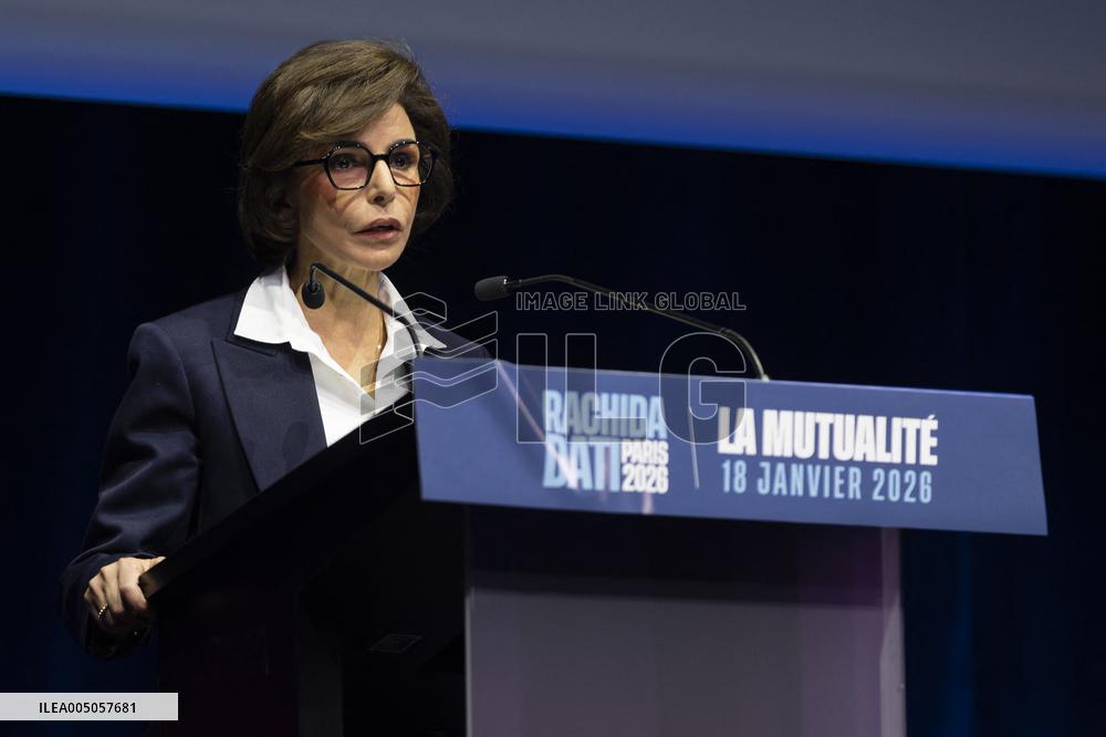 Rachida Dati Campaign Meeting at Mutualite - Paris