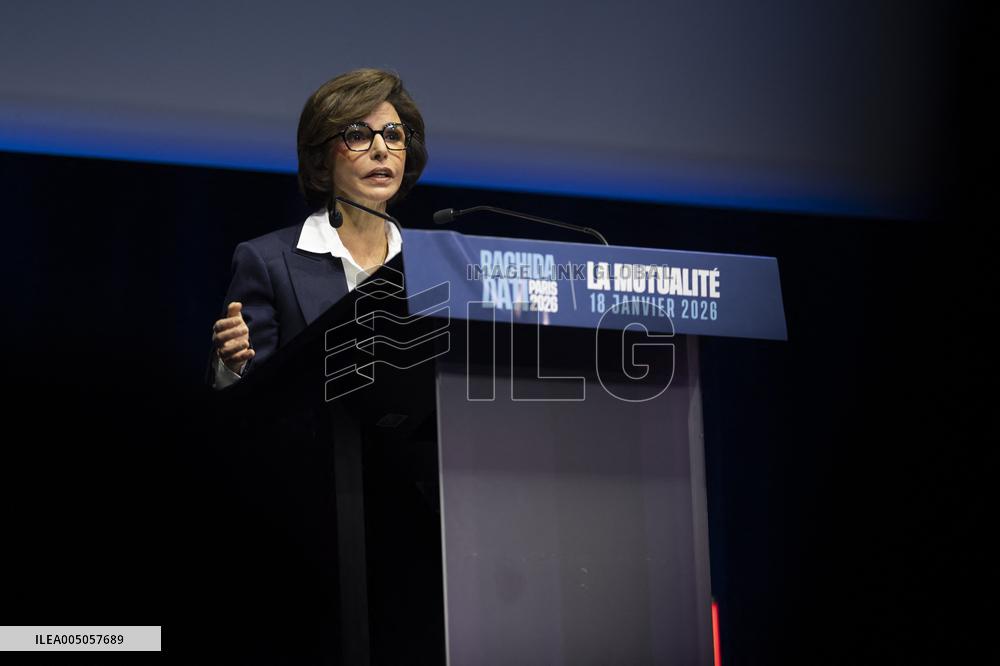 Rachida Dati Campaign Meeting at Mutualite - Paris
