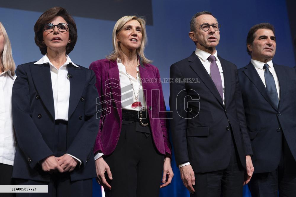 Rachida Dati Campaign Meeting at Mutualite - Paris