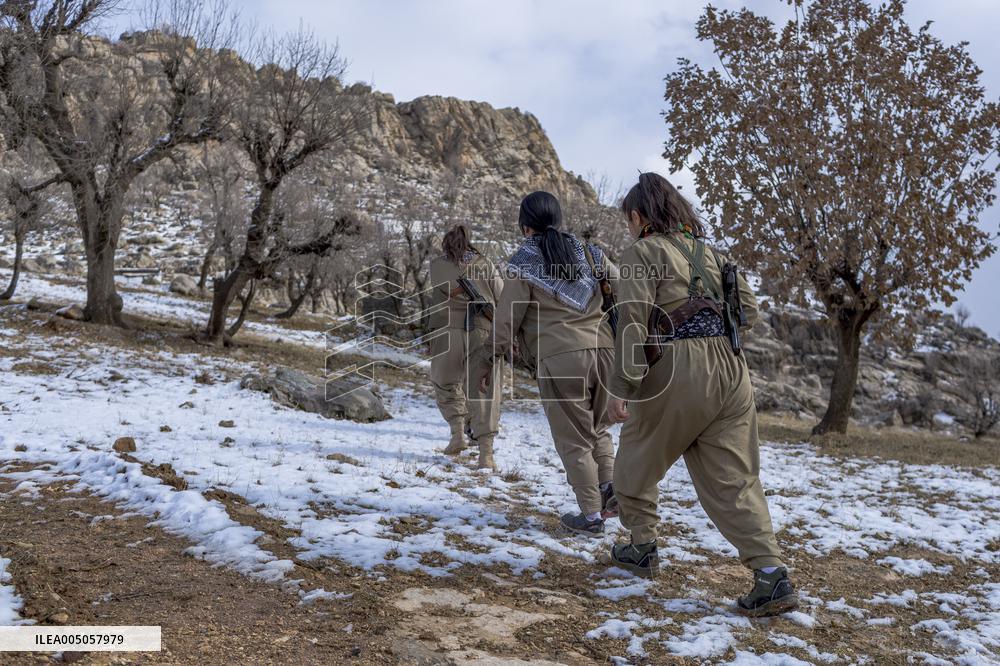 KDPI Military Drill Near Erbil - Iraq