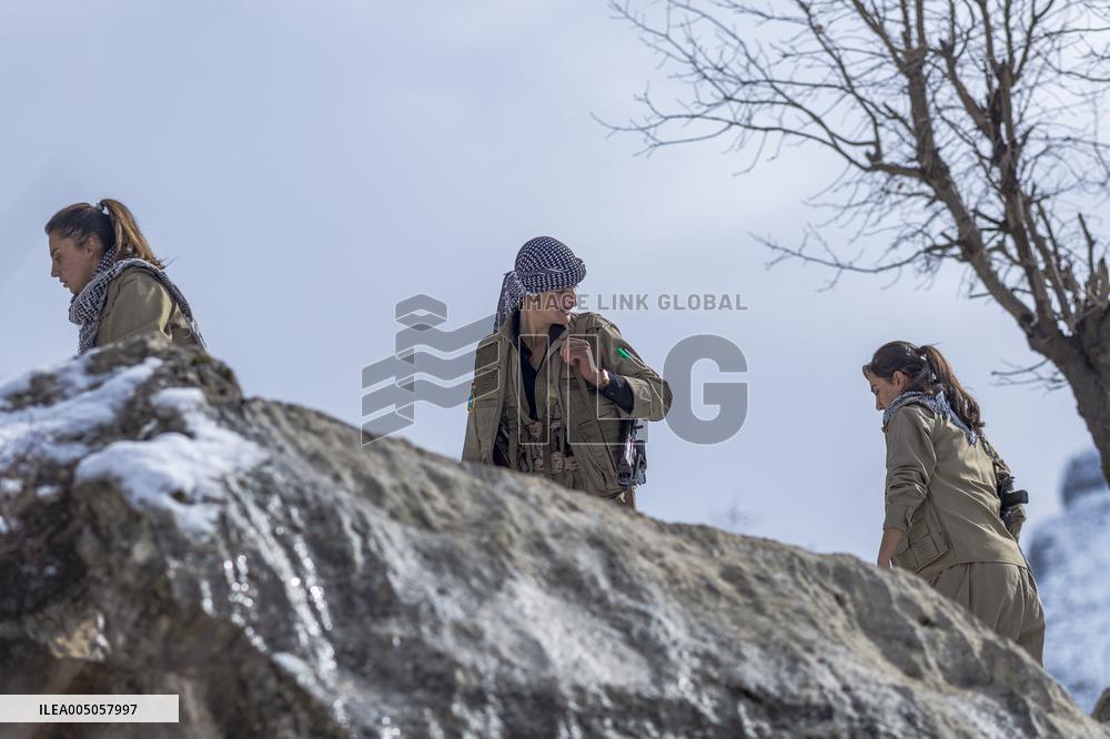 KDPI Military Drill Near Erbil - Iraq