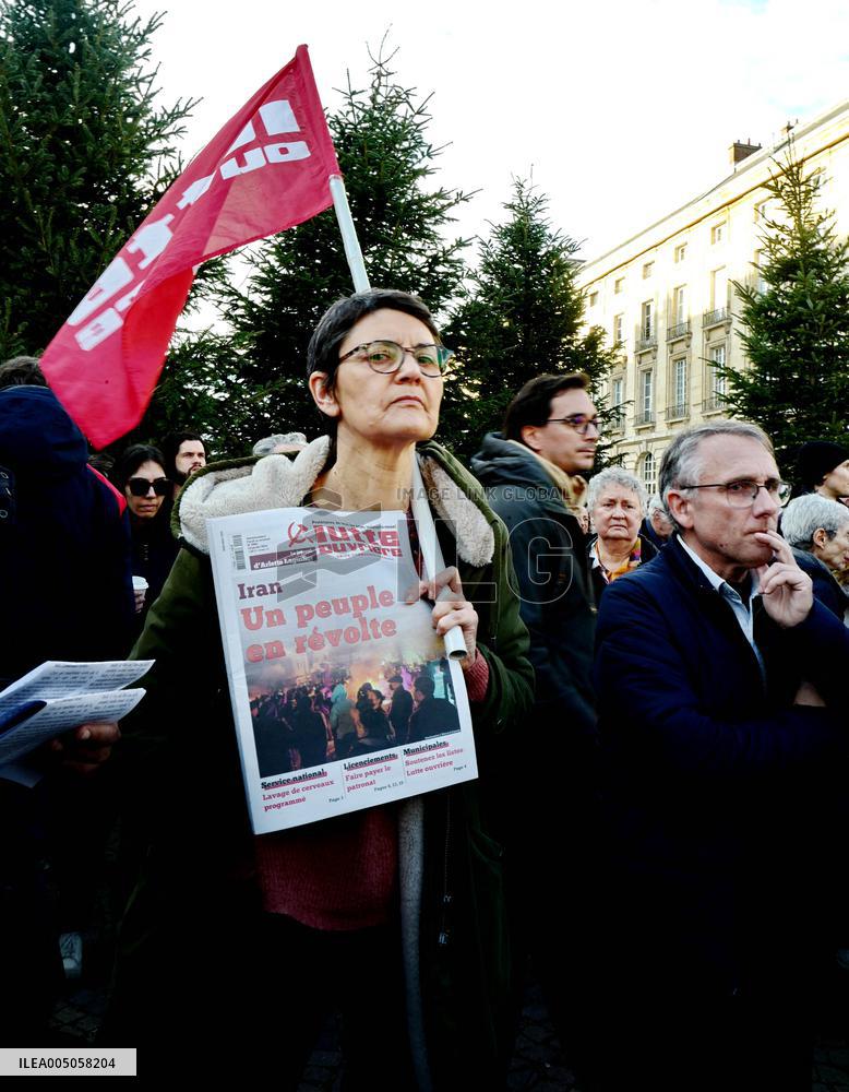 Demonstration Against Repression in Iran - Paris