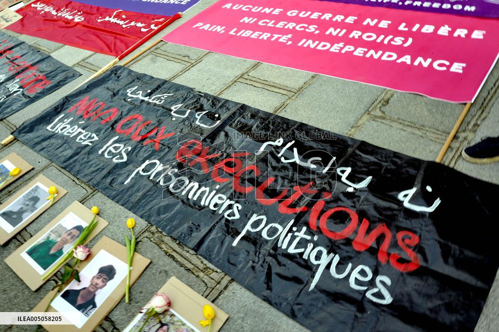 Demonstration Against Repression in Iran - Paris