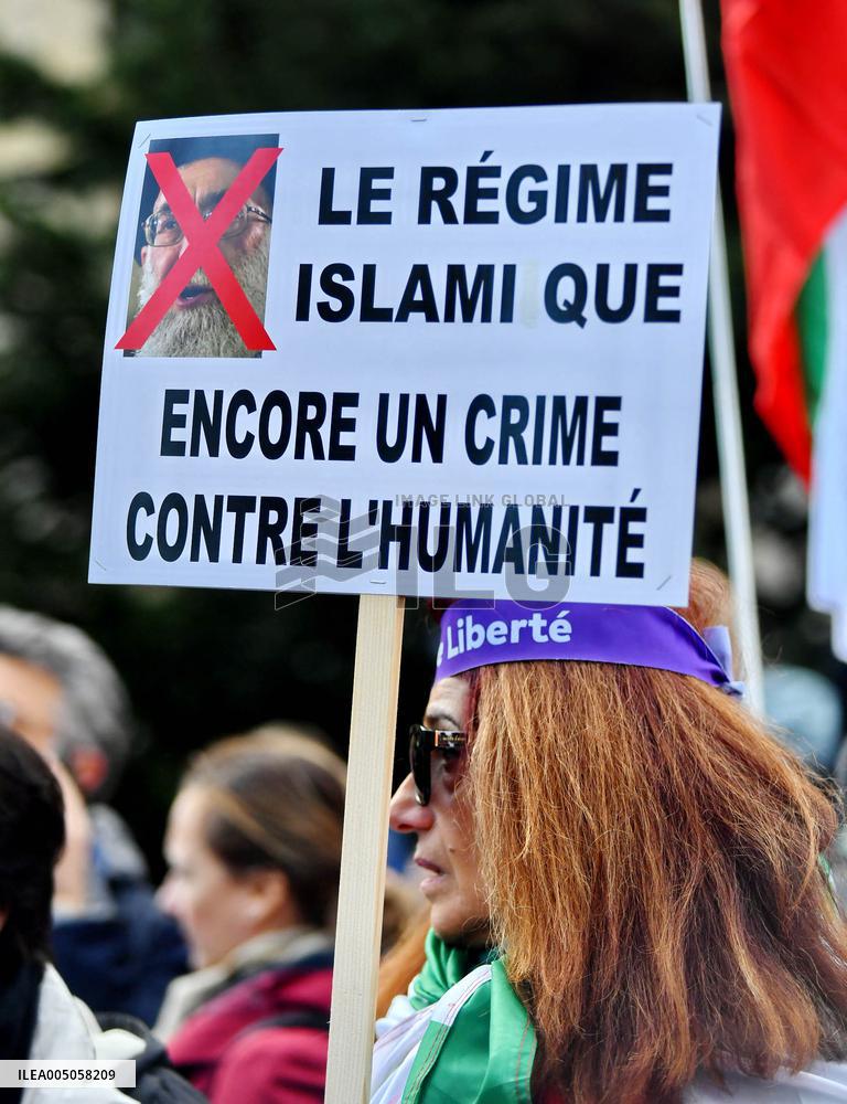 Demonstration Against Repression in Iran - Paris