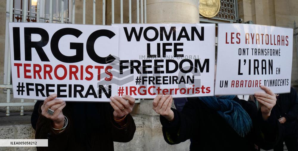 Demonstration Against Repression in Iran - Paris