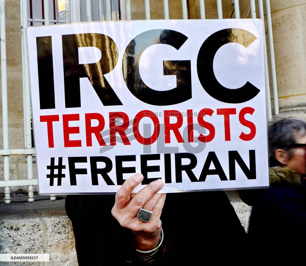 Demonstration Against Repression in Iran - Paris