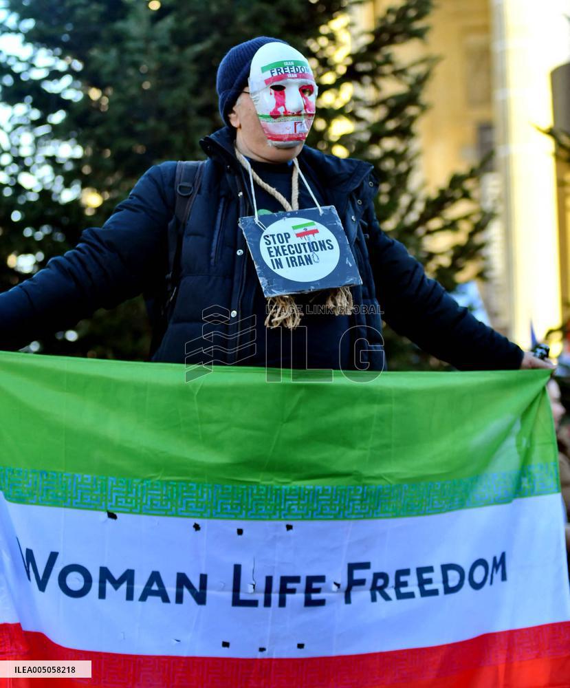 Demonstration Against Repression in Iran - Paris