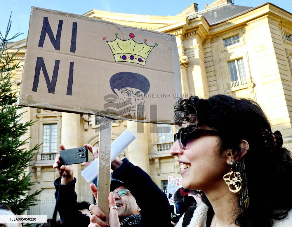 Demonstration Against Repression in Iran - Paris