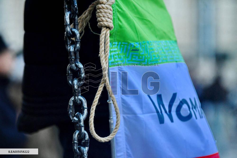 Demonstration Against Repression in Iran - Paris