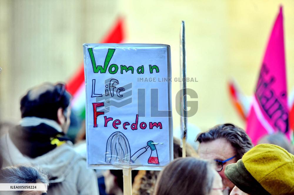 Demonstration Against Repression in Iran - Paris