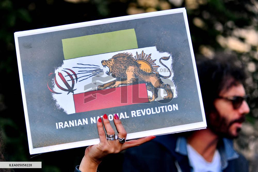 Demonstration Against Repression in Iran - Paris