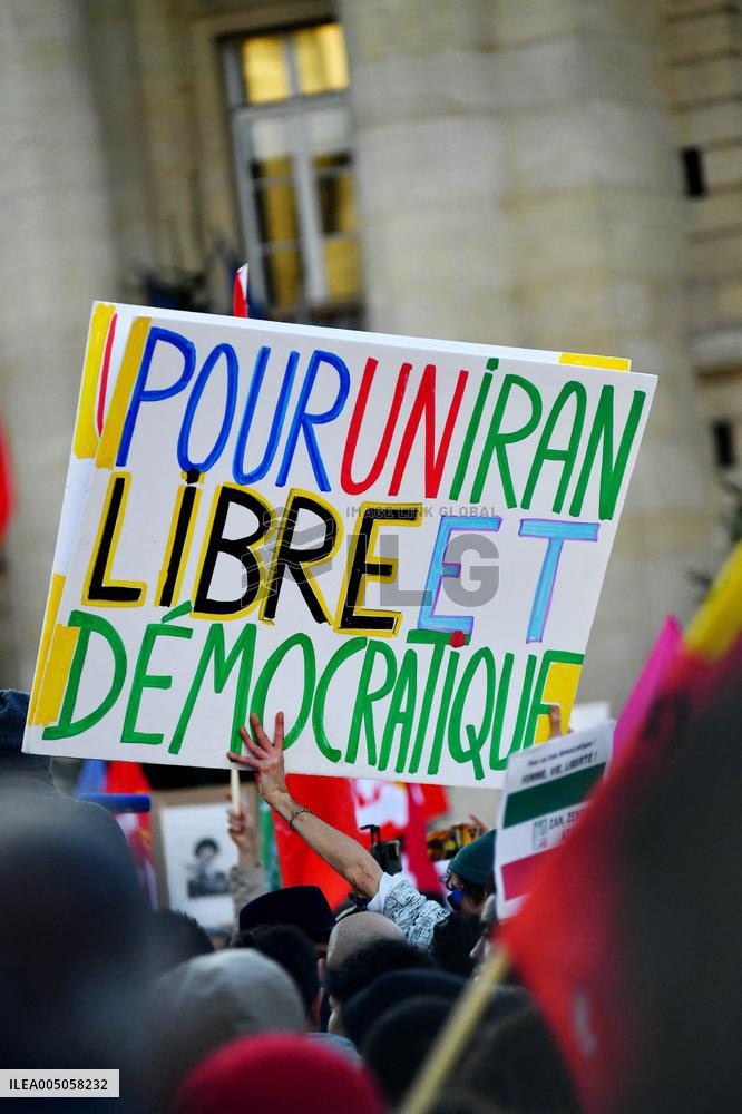 Demonstration Against Repression in Iran - Paris