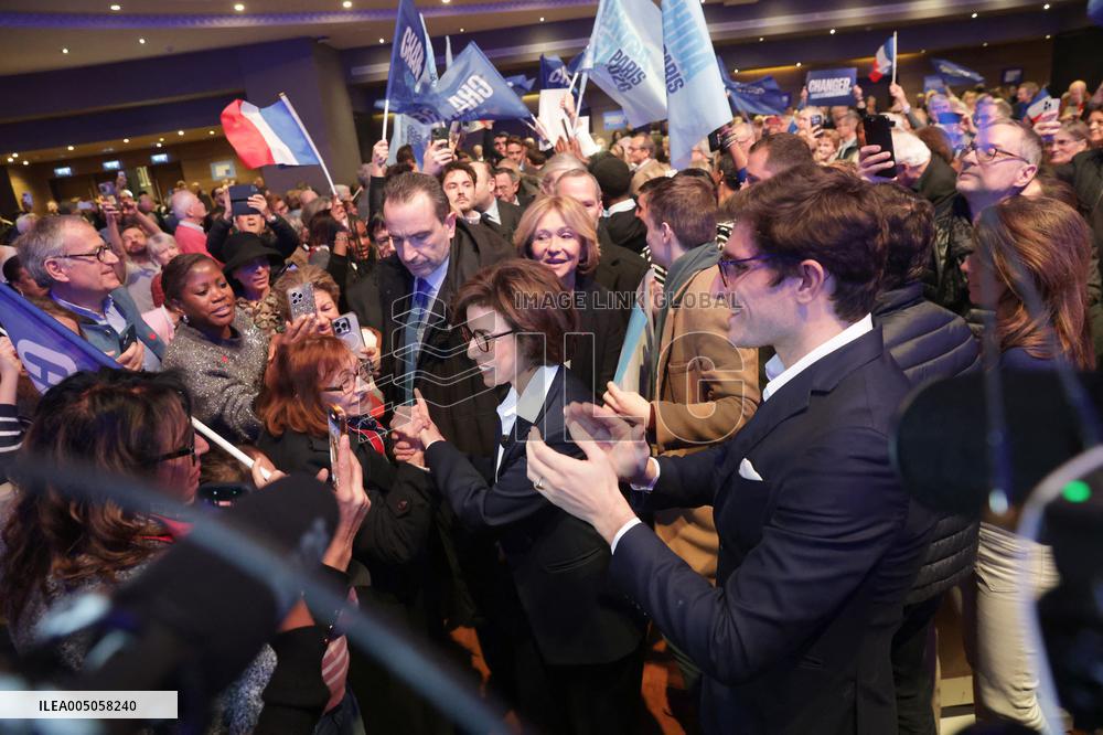 Campaign Launch Meeting for Rachida Dati - Paris