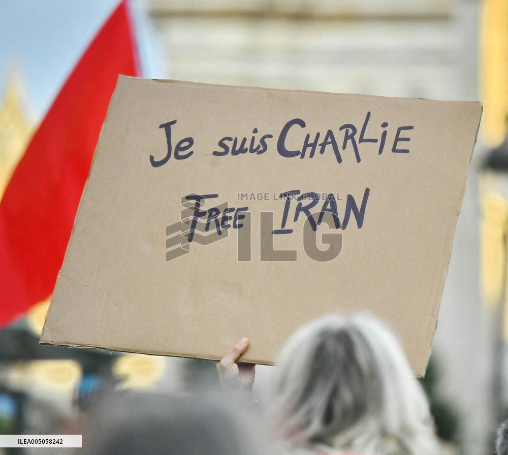 Demonstration Against Repression in Iran - Paris