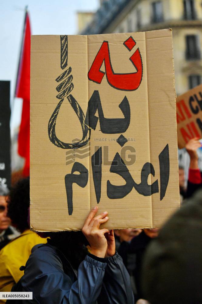 Demonstration Against Repression in Iran - Paris