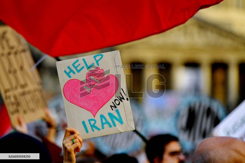 Demonstration Against Repression in Iran - Paris