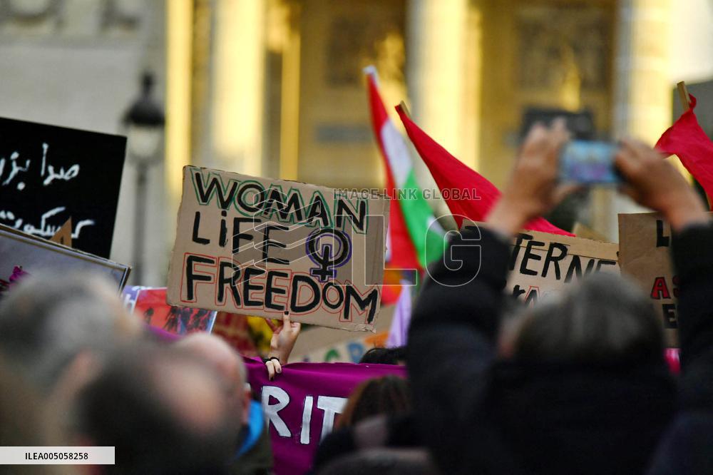Demonstration Against Repression in Iran - Paris