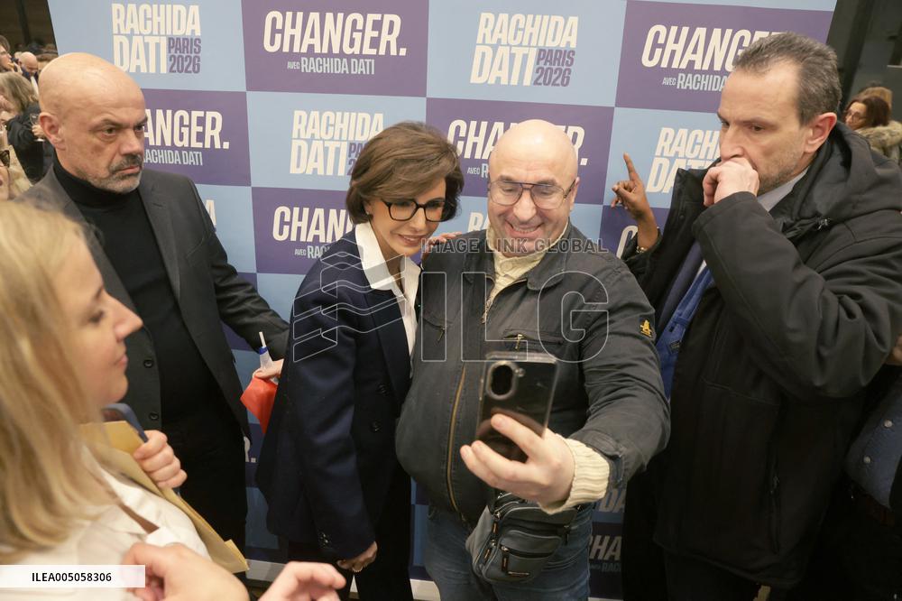 Campaign Launch Meeting for Rachida Dati - Paris