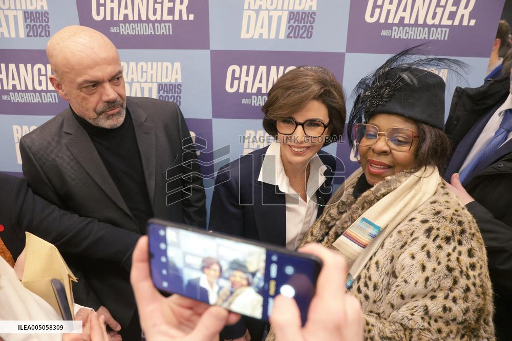 Campaign Launch Meeting for Rachida Dati - Paris