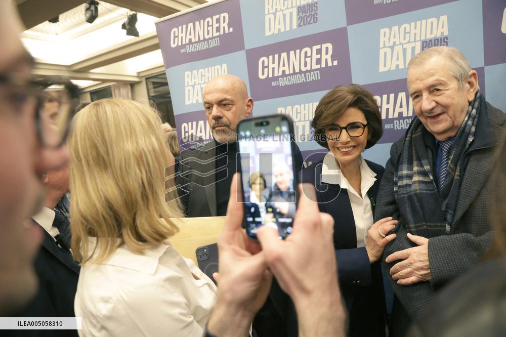 Campaign Launch Meeting for Rachida Dati - Paris