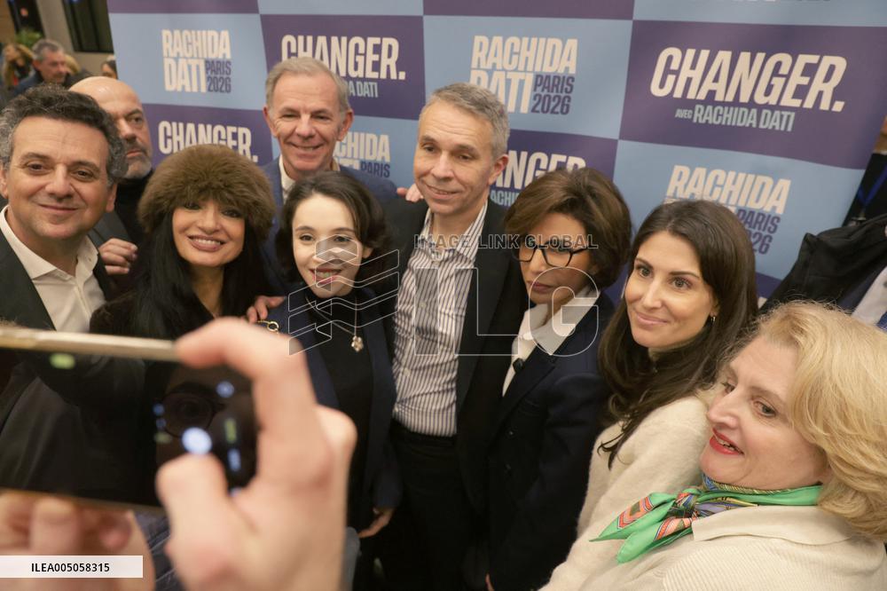 Campaign Launch Meeting for Rachida Dati - Paris