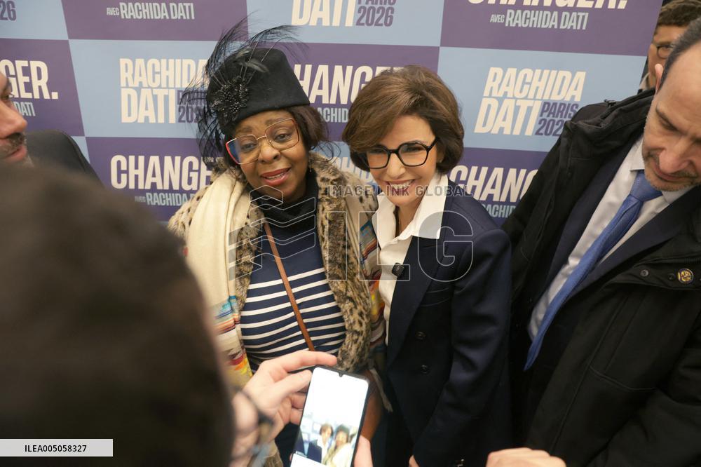 Campaign Launch Meeting for Rachida Dati - Paris