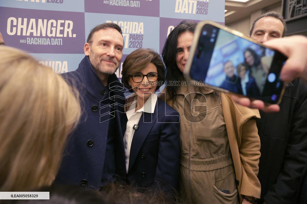 Campaign Launch Meeting for Rachida Dati - Paris