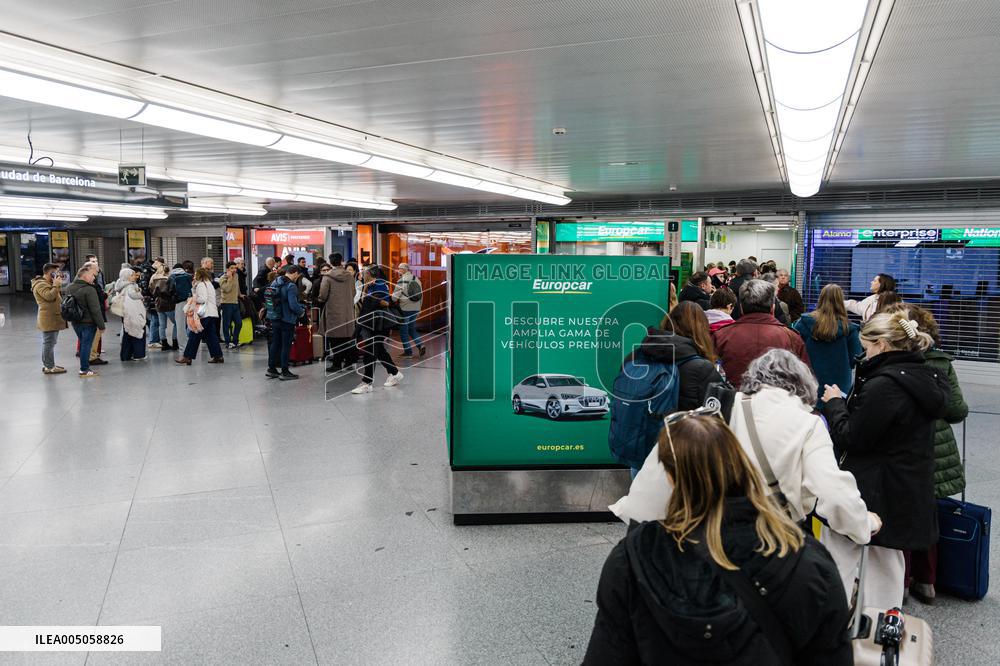 AVE Train Traffic Suspended In Madrid - Spain