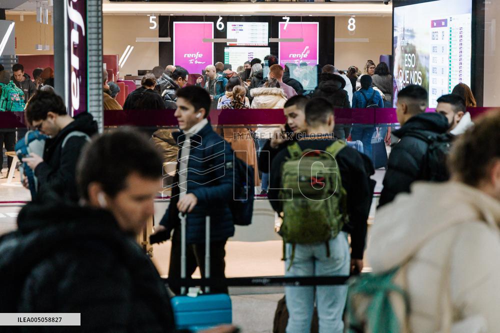AVE Train Traffic Suspended In Madrid - Spain