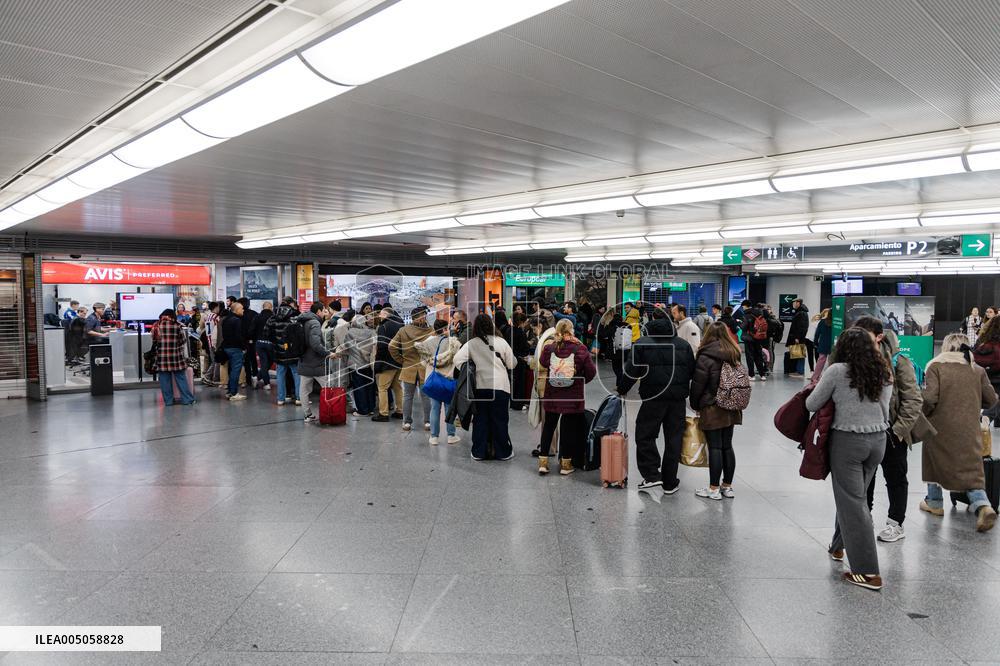 AVE Train Traffic Suspended In Madrid - Spain
