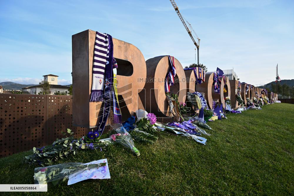 CALCIO - Altro - Tribute in memory of ACF Fiorentina president Rocco Commisso at Viola Park