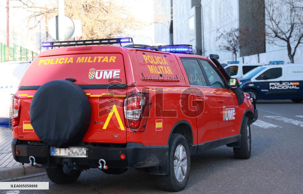 Police Cordon Off Institute For Accident Victims - Cordoba