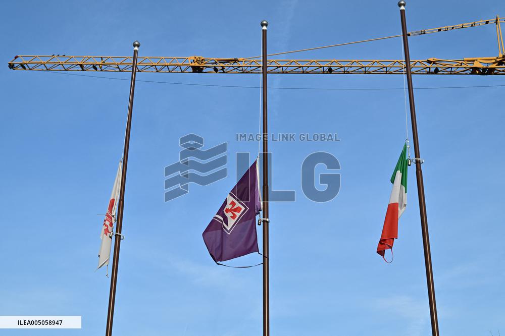 CALCIO - Altro - Tribute in memory of ACF Fiorentina president Rocco Commisso at Viola Park