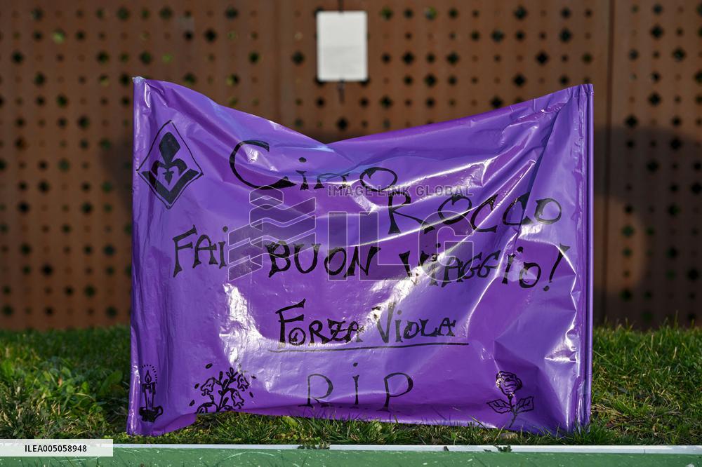 CALCIO - Altro - Tribute in memory of ACF Fiorentina president Rocco Commisso at Viola Park