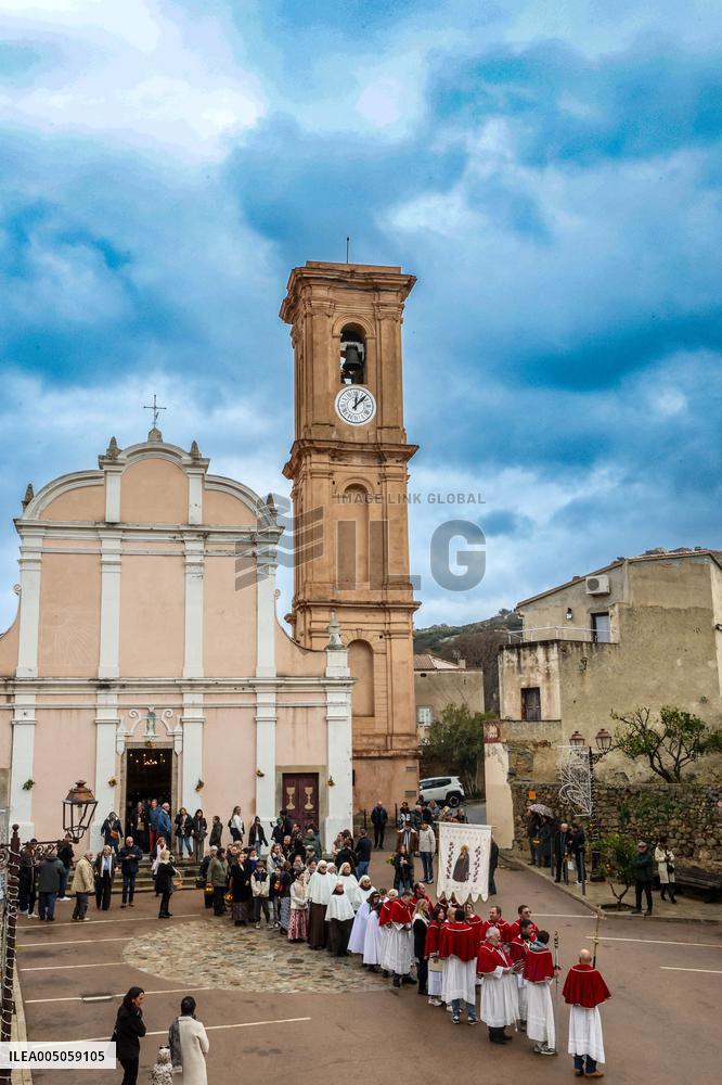 Celebration of The Feast of Saint Anthony Abbot - Corsica