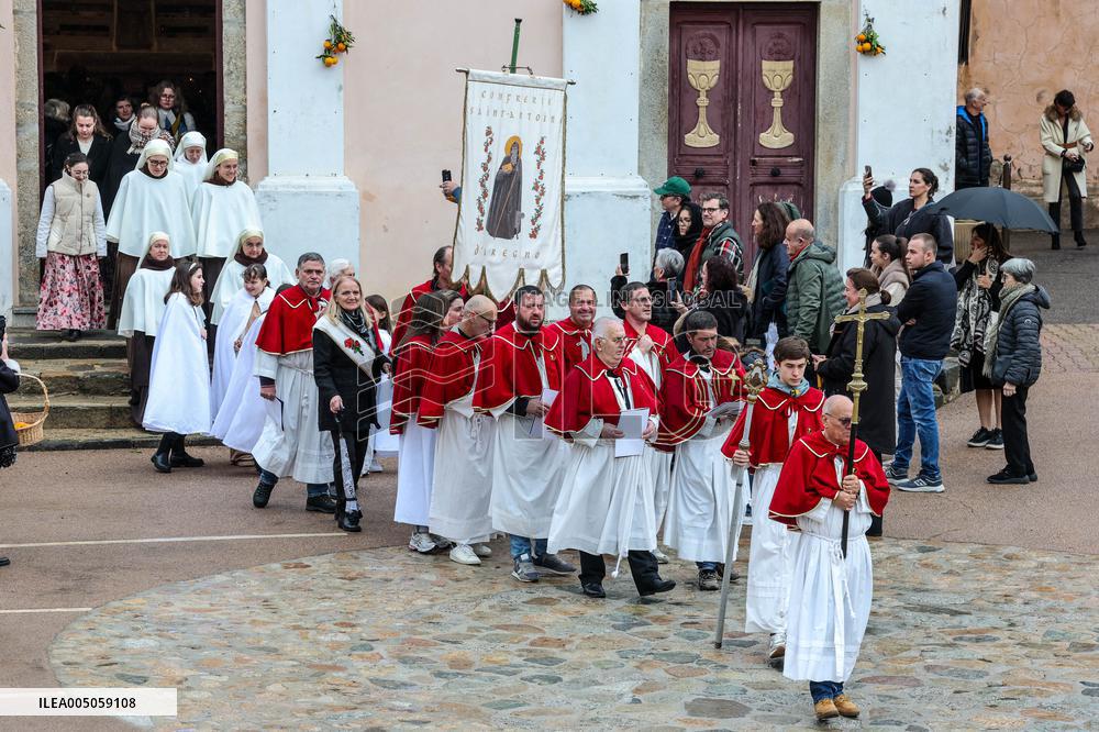 Celebration of The Feast of Saint Anthony Abbot - Corsica